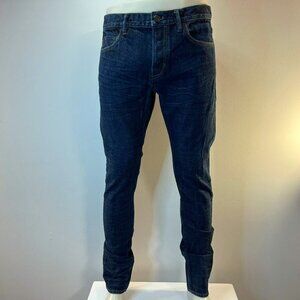 All Saints Men's Dark Denim Cigarette Skinny Fit Jeans - Size 32 x 33